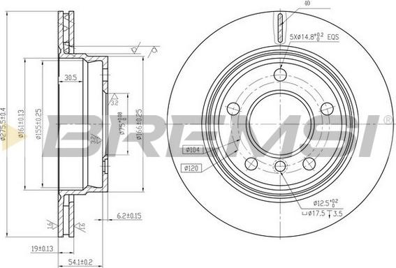 Bremsi CD6831V - Discofreno autozon.pro