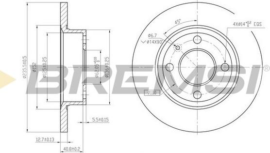 Bremsi CD6875S - Discofreno autozon.pro