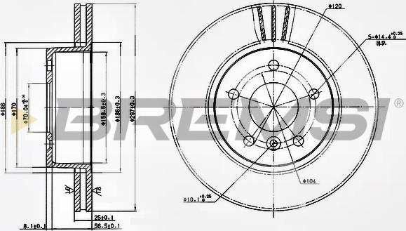 Bremsi CD6873V - Discofreno autozon.pro