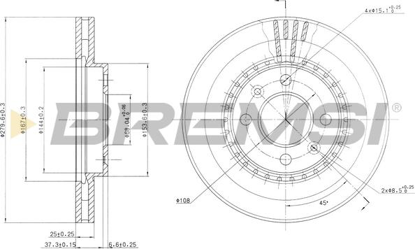 Bremsi CD6398V - Discofreno autozon.pro