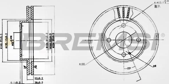 Bremsi CD6393V - Discofreno autozon.pro