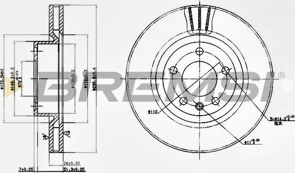 Bremsi CD6330V - Discofreno autozon.pro