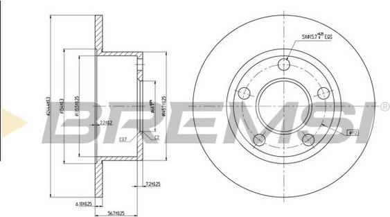 Bremsi CD6321S - Discofreno autozon.pro