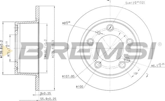 Bremsi CD6247S - Discofreno autozon.pro