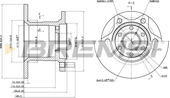 Bremsi CD6254S - Discofreno autozon.pro