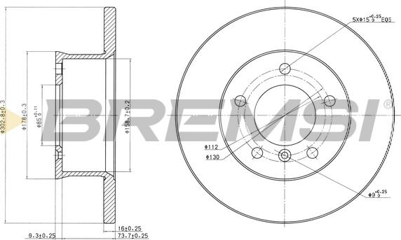 Bremsi CD6250S - Discofreno autozon.pro