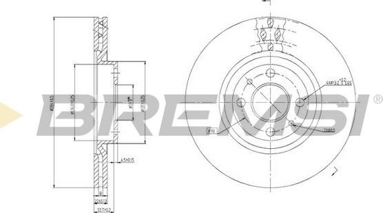 Bremsi CD6252V - Discofreno autozon.pro