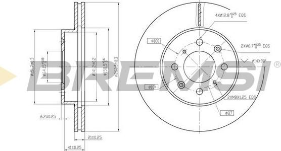 Bremsi CD6261V - Discofreno autozon.pro