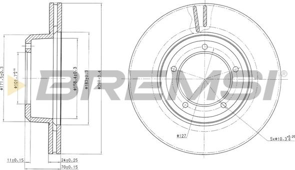 Bremsi CD6262V - Discofreno autozon.pro