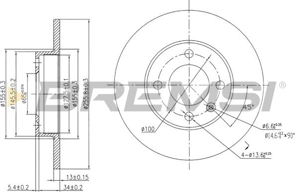 Bremsi CD6205S - Discofreno autozon.pro