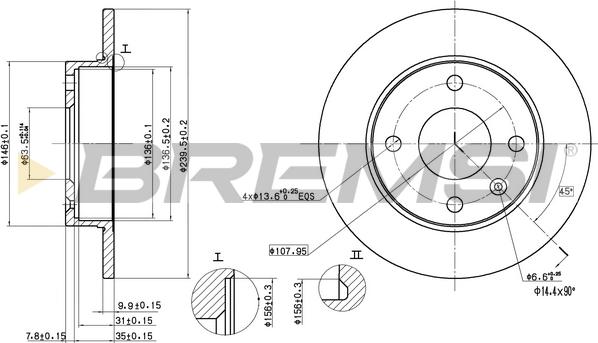 Bremsi CD6208S - Discofreno autozon.pro