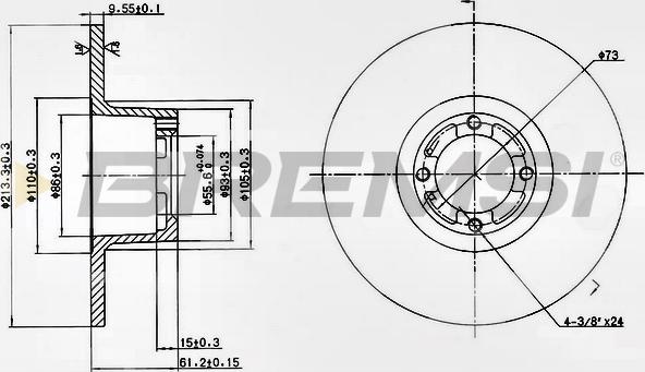 Bremsi CD6286S - Discofreno autozon.pro