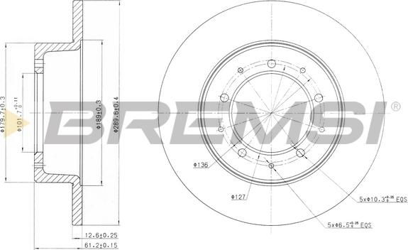 Bremsi CD6283S - Discofreno autozon.pro