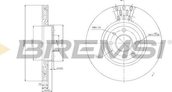 Bremsi CD6220V - Discofreno autozon.pro