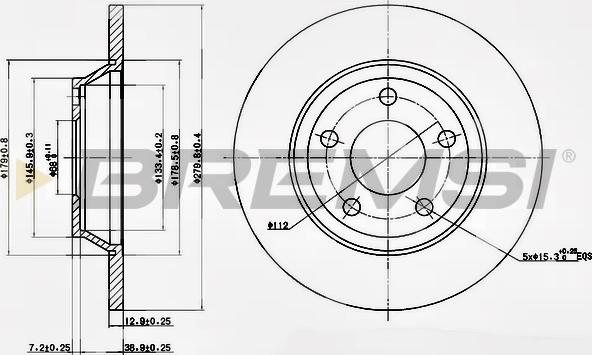 Bremsi CD6759S - Discofreno autozon.pro