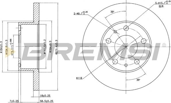 Bremsi CD6758S - Discofreno autozon.pro