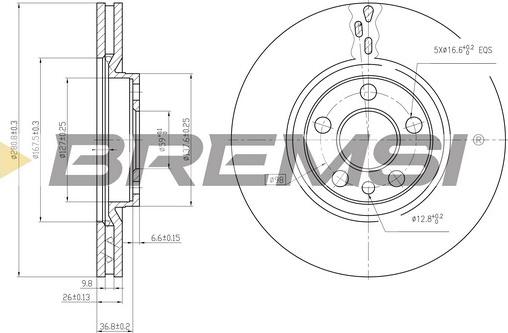 Bremsi CD6760V - Discofreno autozon.pro