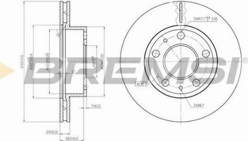 Bremsi CD6768V - Discofreno autozon.pro