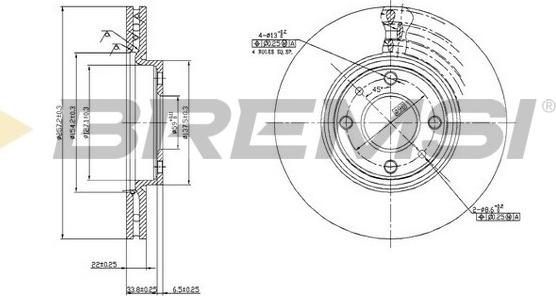 Bremsi CD6762V - Discofreno autozon.pro