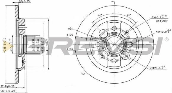 Bremsi CD6785S - Discofreno autozon.pro