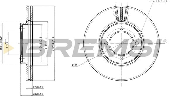 Bremsi CD6775V - Discofreno autozon.pro