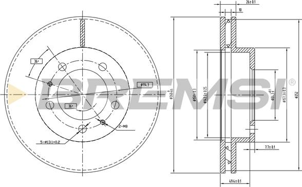 Bremsi CD6772V - Discofreno autozon.pro