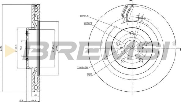 Bremsi CD8496VRD - Discofreno autozon.pro