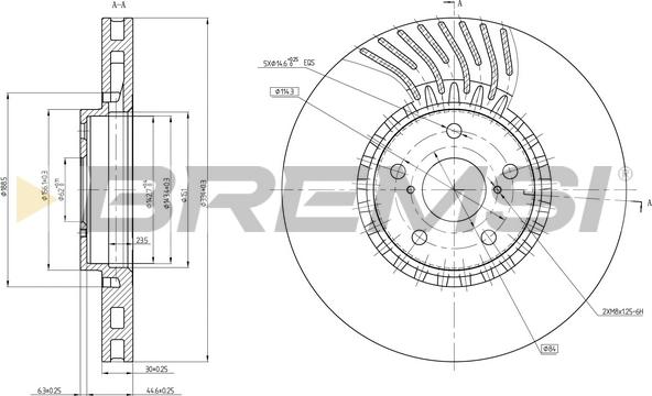 Bremsi CD8498VLS - Discofreno autozon.pro