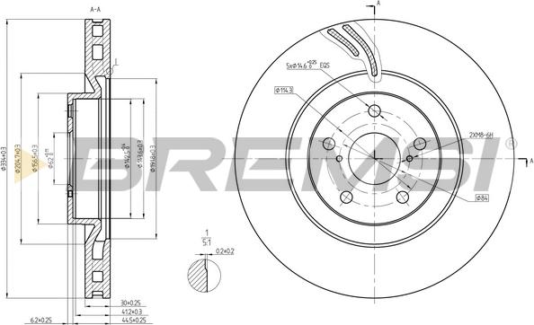 Bremsi CD8497VLS - Discofreno autozon.pro