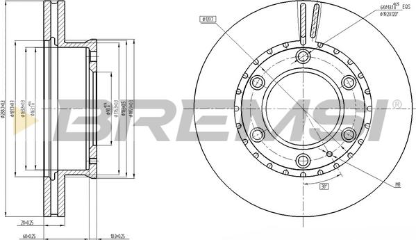 Bremsi CD8459V - Discofreno autozon.pro