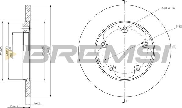 Bremsi CD8484S - Discofreno autozon.pro