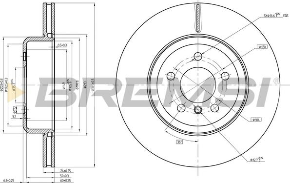 Bremsi CD8480V - Discofreno autozon.pro