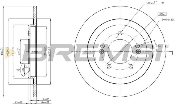 Bremsi CD8482S - Discofreno autozon.pro