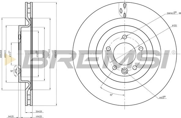 Bremsi CD8433V - Discofreno autozon.pro