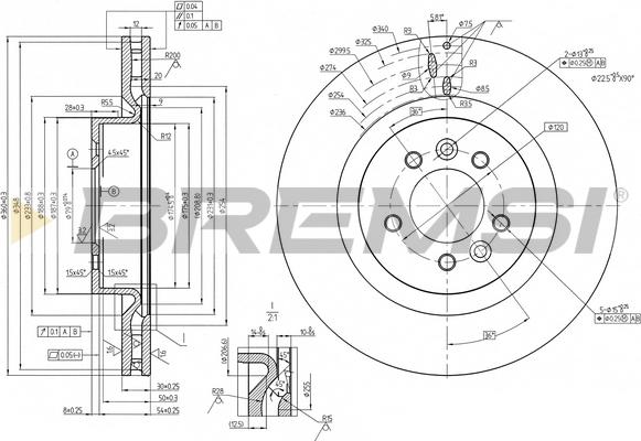 Bremsi CD8429V - Discofreno autozon.pro