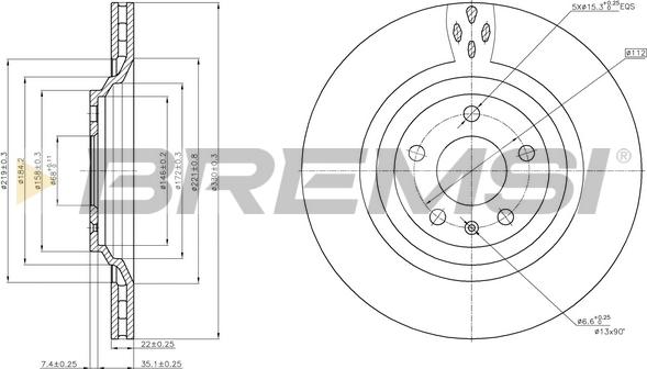 Bremsi CD8546V - Discofreno autozon.pro