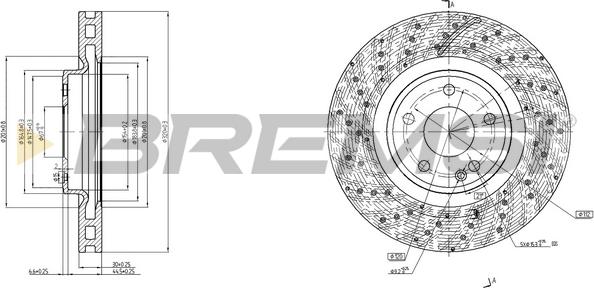 Bremsi CD8559V - Discofreno autozon.pro