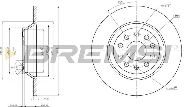 Bremsi CD8506S - Discofreno autozon.pro