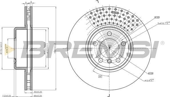 Bremsi CD8614V - Discofreno autozon.pro