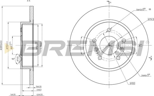 Bremsi CD8683S - Discofreno autozon.pro