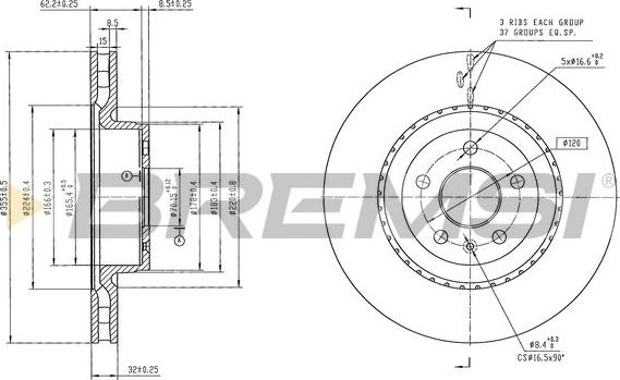 Bremsi CD8620V - Discofreno autozon.pro