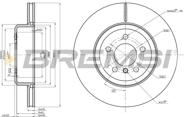 Bremsi CD8622V - Discofreno autozon.pro