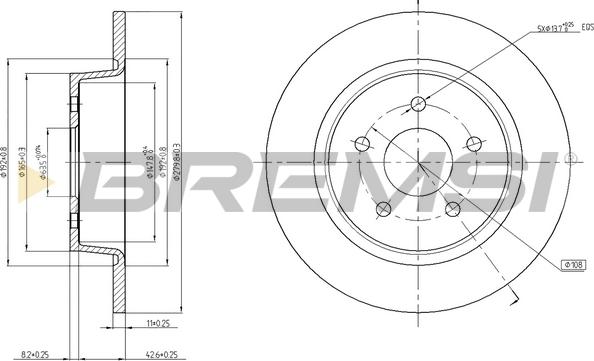 Bremsi CD8058S - Discofreno autozon.pro