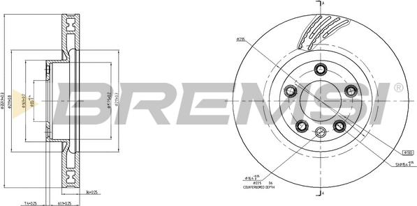 Bremsi CD8019VLS - Discofreno autozon.pro