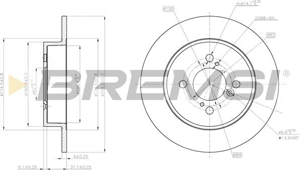 Bremsi CD8071S - Discofreno autozon.pro