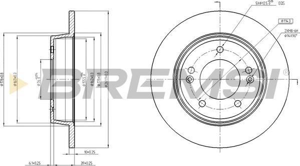 Bremsi CD8193S - Discofreno autozon.pro