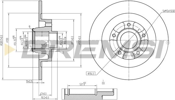 Bremsi CD8185S - Discofreno autozon.pro