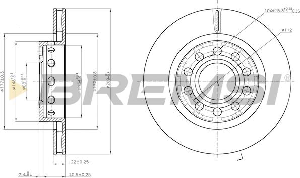 Bremsi CD8181V - Discofreno autozon.pro