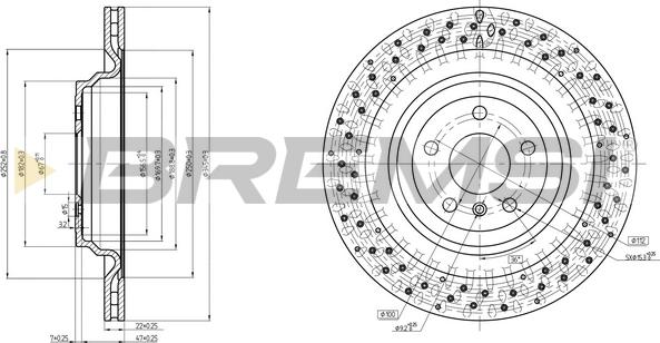 Bremsi CD8214V - Discofreno autozon.pro