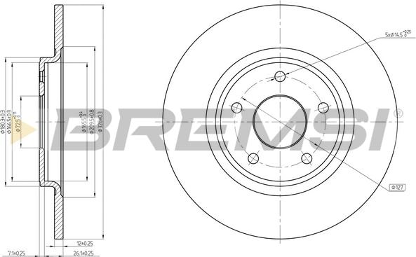 Bremsi CD8217S - Discofreno autozon.pro